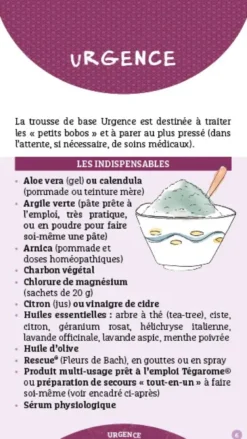 Les antisèches santé de Terre vivante : Trousses de soins naturels
