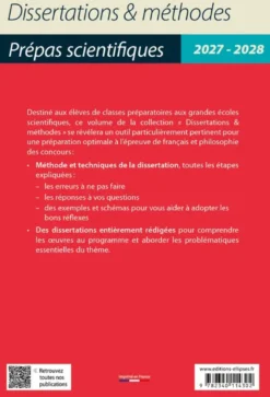 Les arcanes de la création en 43 dissertations - Prépas scientifiques. Français-Philosophie.