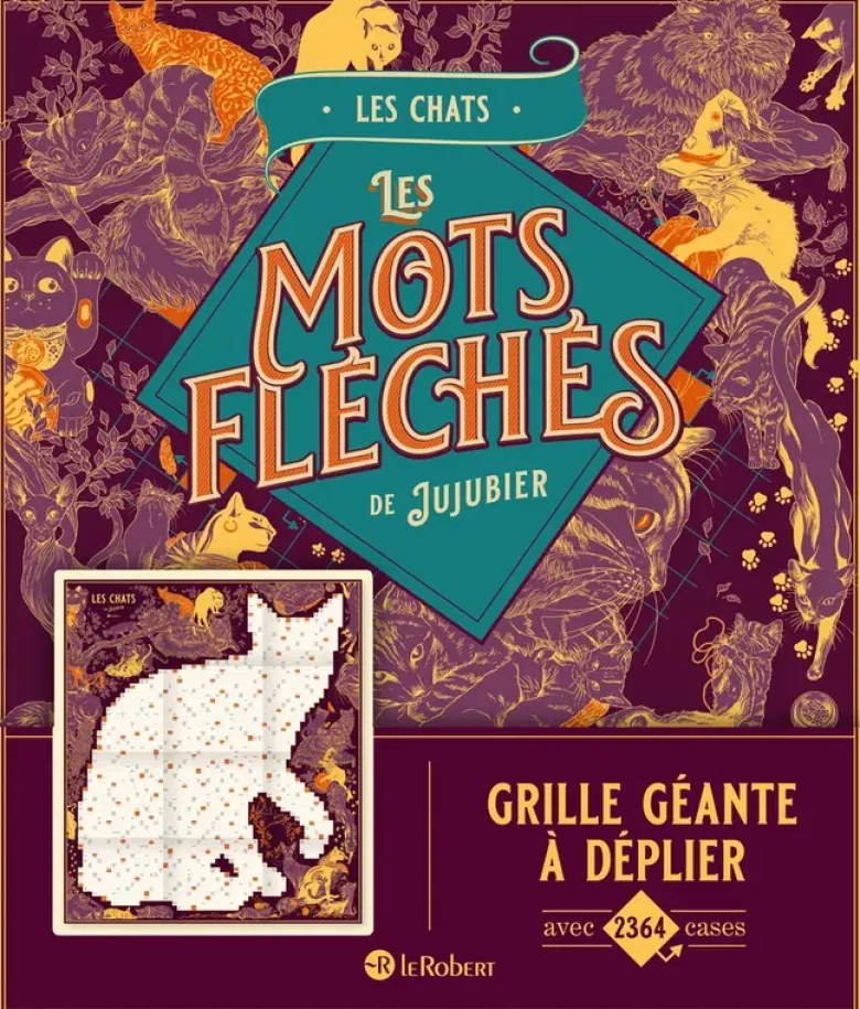 Les chats - Les mots fléchés de Jujubier - Grille géante