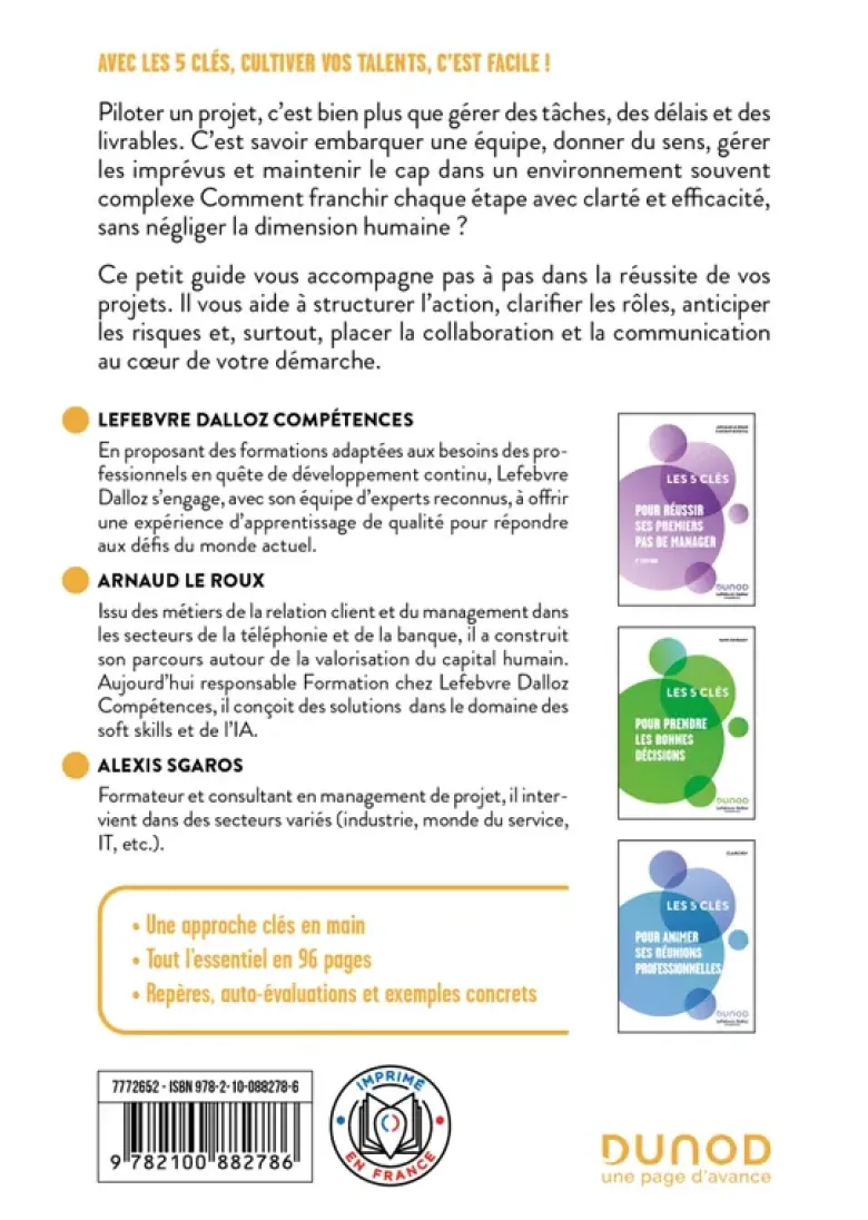 Les 5 clés de succès du chef de projet - 2e éd.