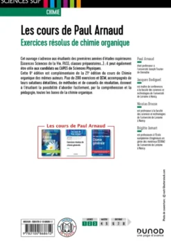 Les cours de Paul Arnaud - Exercices résolus de chimie organique - 6e éd.