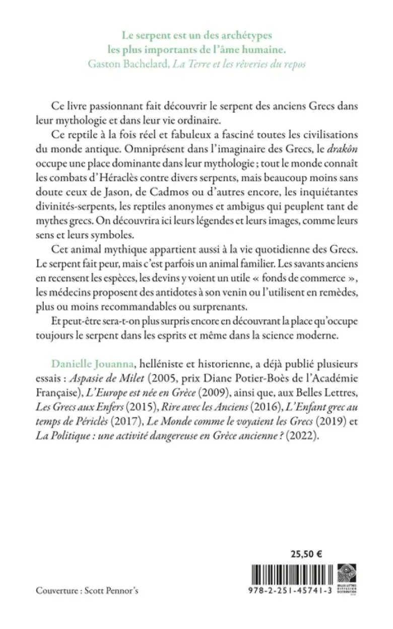Le serpent chez les Grecs