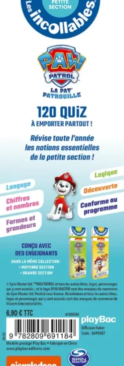 Les incollables - Mon année de Petite Section avec la Pat' Patrouille