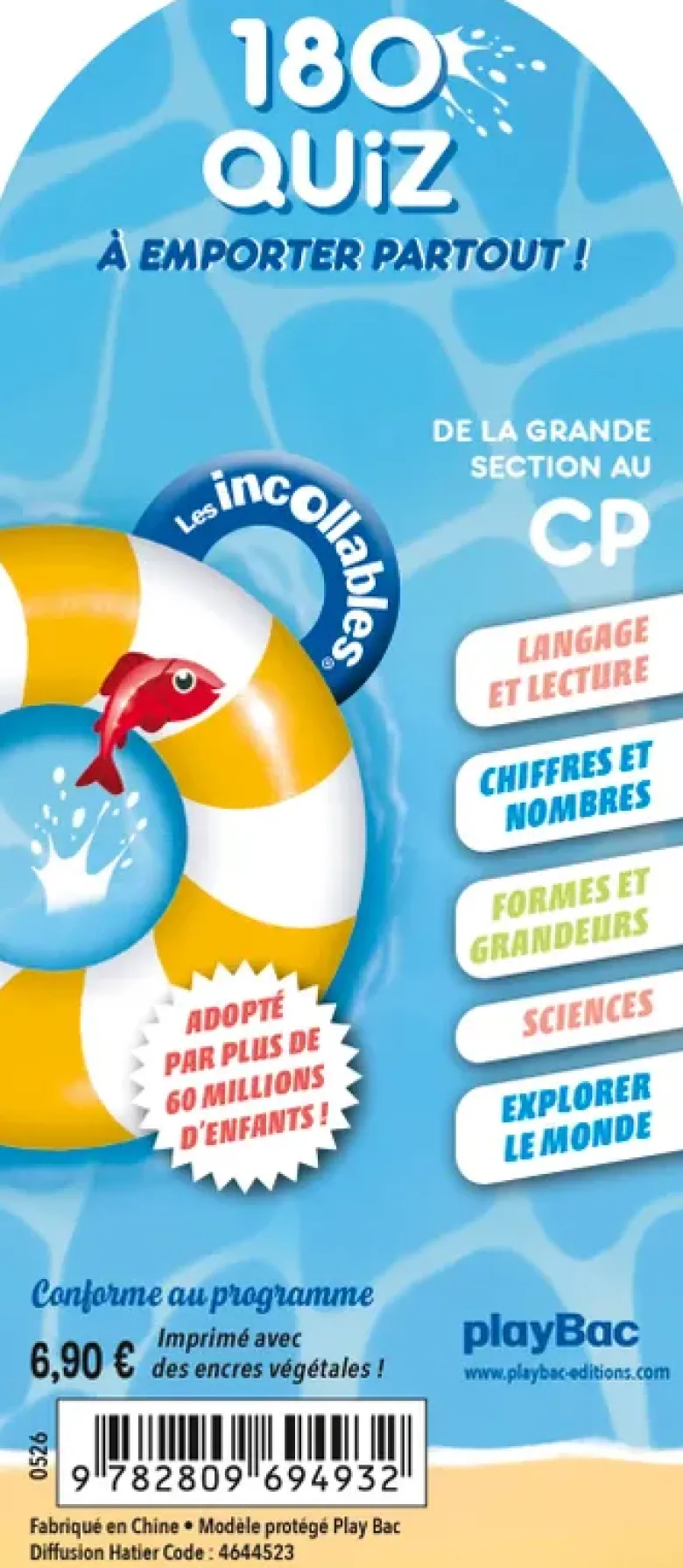Les Incollables - 180 quiz pour réviser - De la GS au CP - 5/6 ans