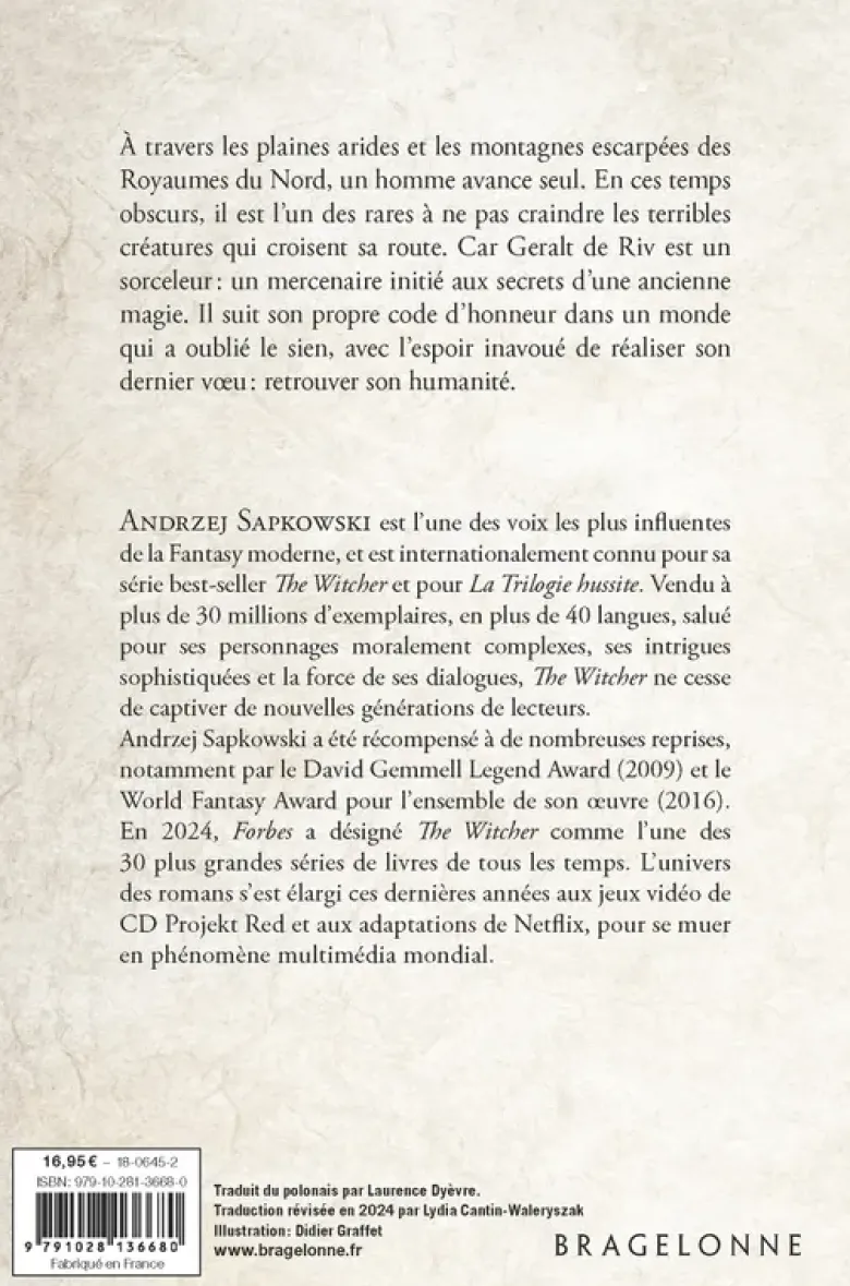 Le SorceleurSorceleur (Witcher), T1 : Le Dernier Voeu (traduction révisée)