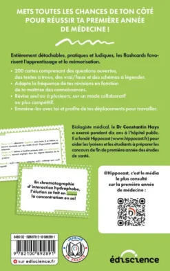 Les PASSCardsPASS & LAS Biochimie - Révisez en 200 flashcards !