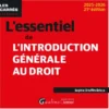 L'essentiel de l'introduction générale au droit