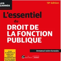 L'essentiel du droit de la fonction publique