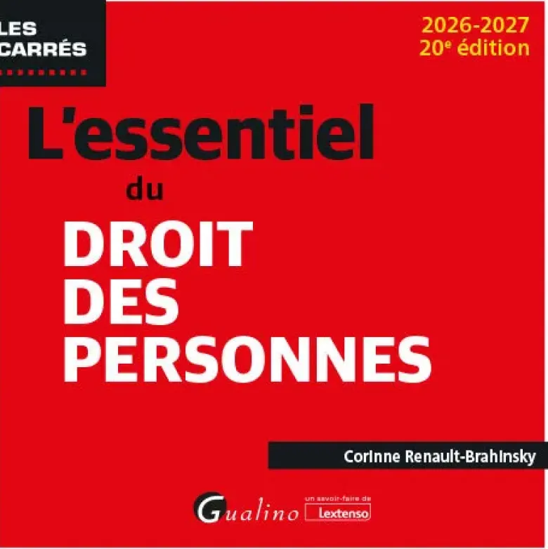 L'essentiel du droit des personnes