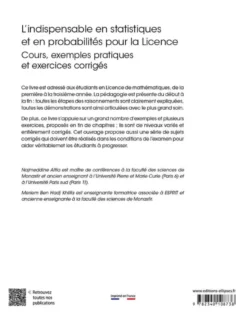 L’indispensable en statistiques et en probabilités pour la Licence