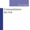 L'interprétation des lois
