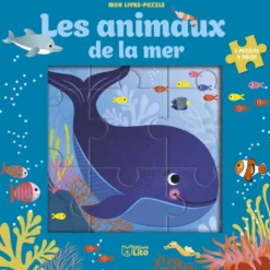 Livre Puzzle 9P Animaux Mer