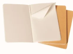 Lot de 3 cahiers poche - Pages blanches