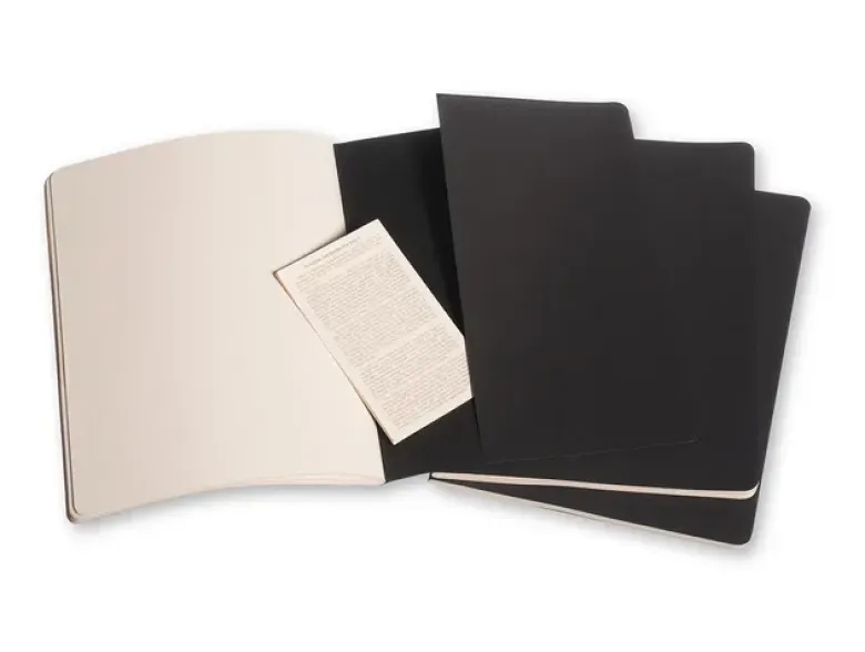 Lot de 3 cahiers XL - Pages quadrillées