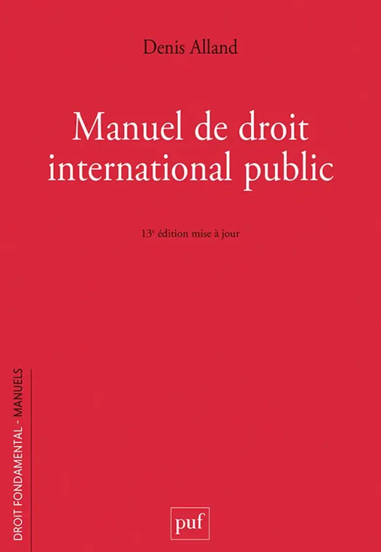 Manuel de droit international public