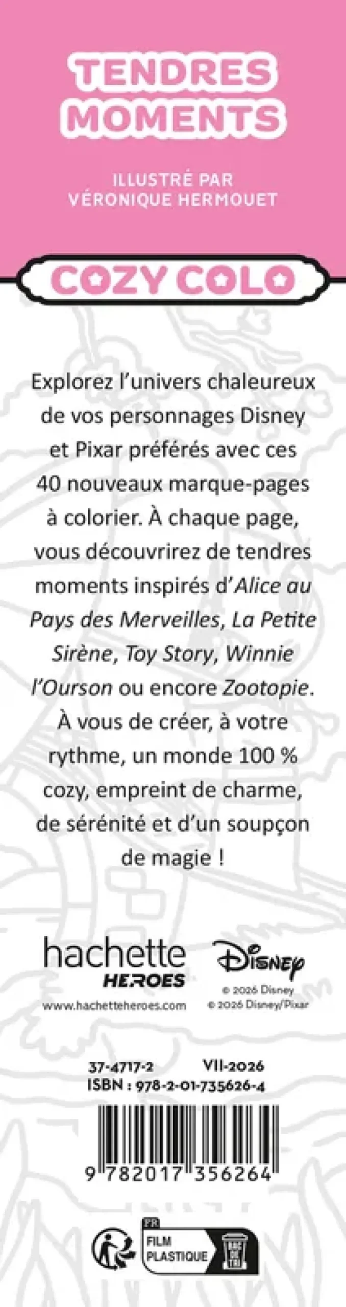 Marque-pages Disney - Cozy - Tendres moments