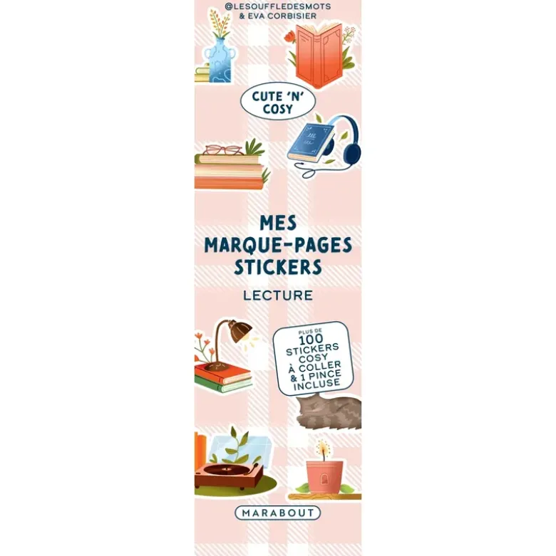 Marque page stickers - Lecture