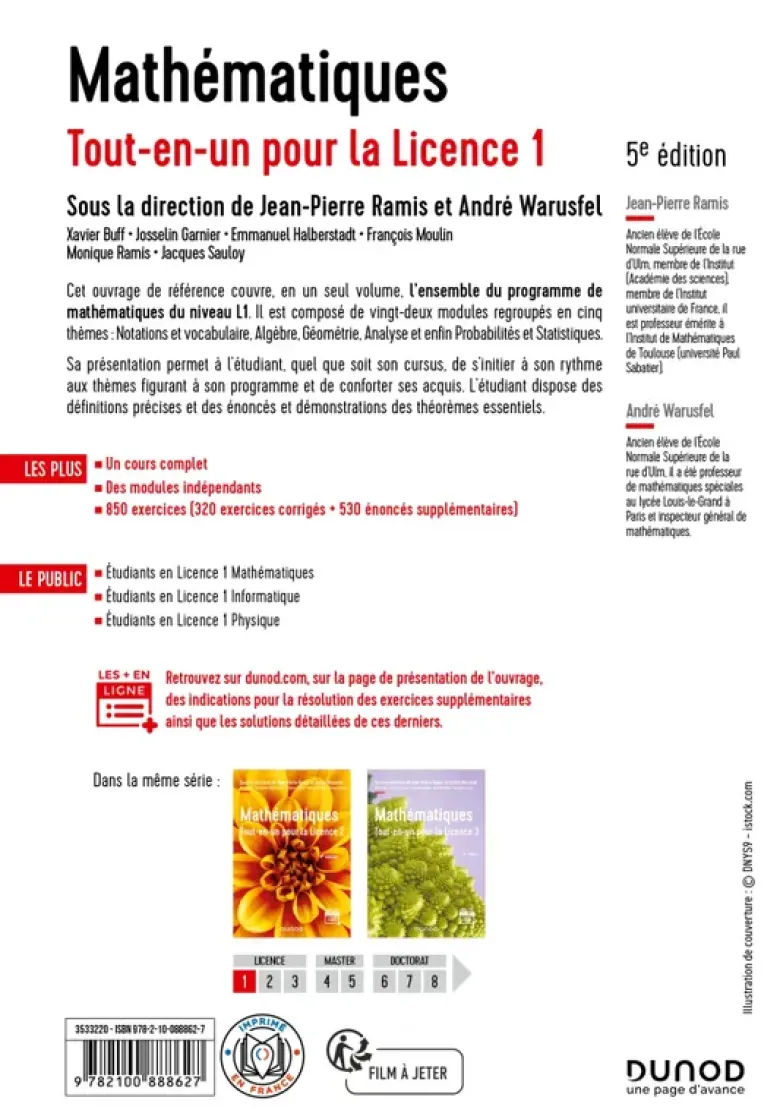 Mathématiques Tout-en-un pour la Licence 1 - 5e éd
