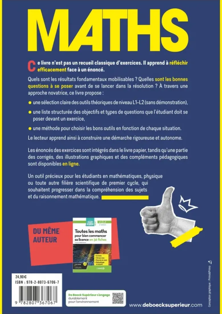 Maths - Les clés pour résoudre 400 exercices de maths incontournables