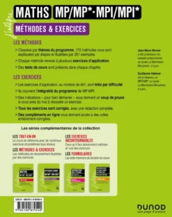 Maths Méthodes et Exercices MP/MP*- MPI/MPI* - 6e éd.