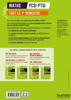 Maths PCSI-PTSI - Tout le 1er semestre