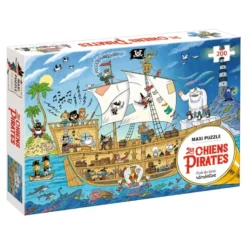 Maxi puzzle Les Chiens Pirates (200 pièces)