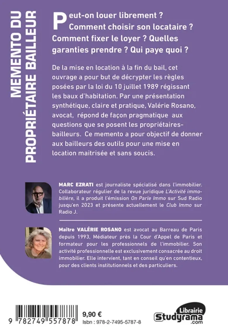 Memento du propriétaire bailleur