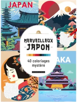 Merveilleux Japon - 40 coloriages mystère