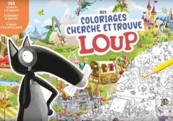 Mes coloriages cherche & trouve loup
