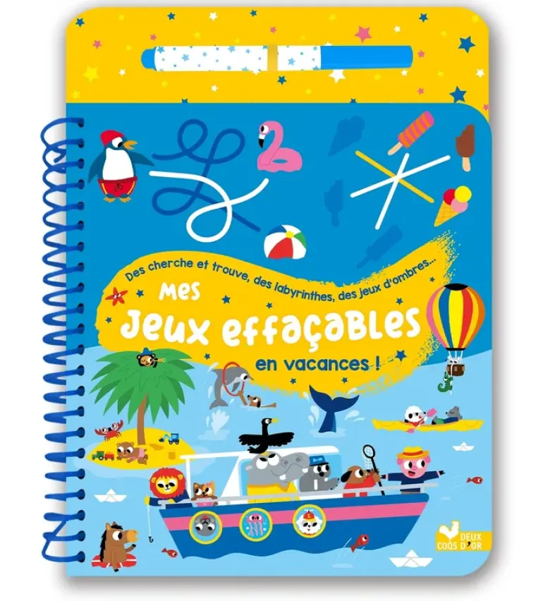 Mes jeux effaçables - en vacances !