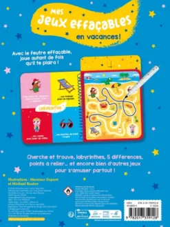 Mes jeux effaçables - en vacances !