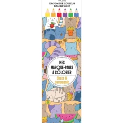 Mes marque-pages à colorier - Chats et compagnie