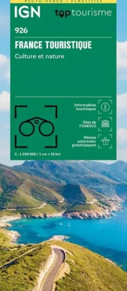 1M926 France Touristique plastifiée