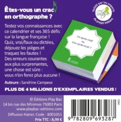 Mini Calendrier - 365 jours sans fautes !