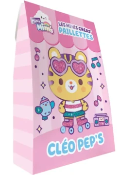 Mini créas – Cléo Peps (5 cartes à pailleter)