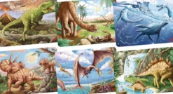 Mini Puzzle Dinosaures 24 pièces (modèles divers)
