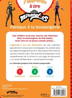 Miraculous Première lecture CP niveau 1 - Panique à la boulangerie