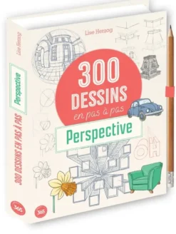 300 modèles à dessiner en pas à pas - Perspective