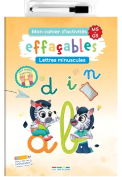 Mon cahier d'activités effaçables - Lettres minuscules MS-GS
