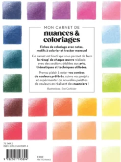 Mon carnet de nuances & coloriages