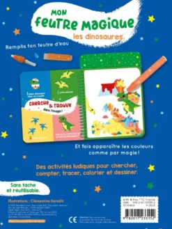 Mon feutre magique dinosaures - avec feutre à réservoir d'eau