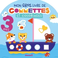 Mon gros livre de gommettes et coloriages - 3 ans - Avec gommettes repositionnables