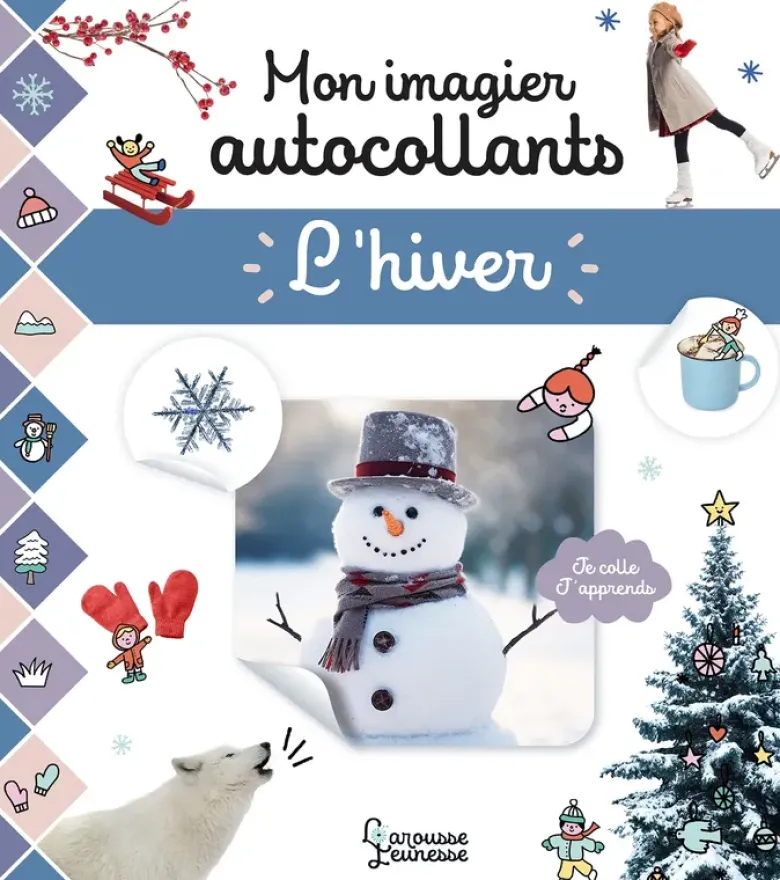 Mon imagier autocollants - L'hiver
