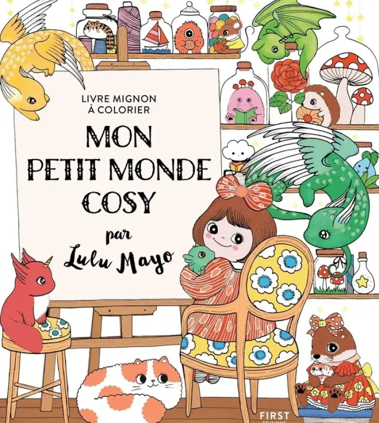 Mon petit monde cosy - Livre mignon à colorier