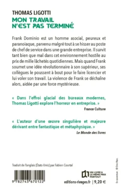 Mon travail n'est pas terminé