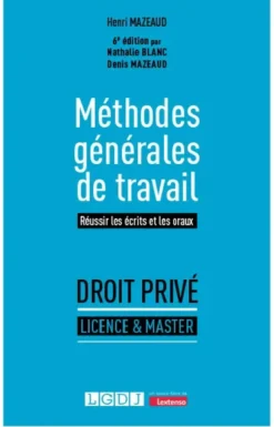Méthodes générales de travail