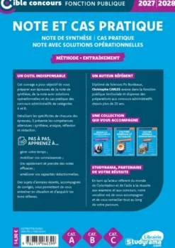 Note et cas pratique – Méthode + entraînement (Catégories A et B – Édition 2027-2028)
