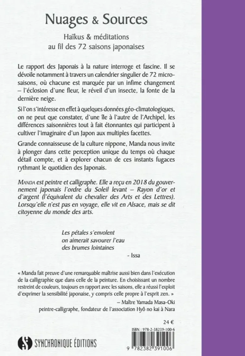 Nuages & Sources - Haïkus & méditations au fil des 72 saisons japonaises