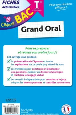 Objectif BAC Fiches - Le grand oral du bac Tle