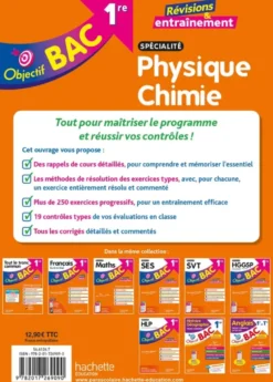 Objectif BAC 2027 - 1re spécialité Physique Chimie